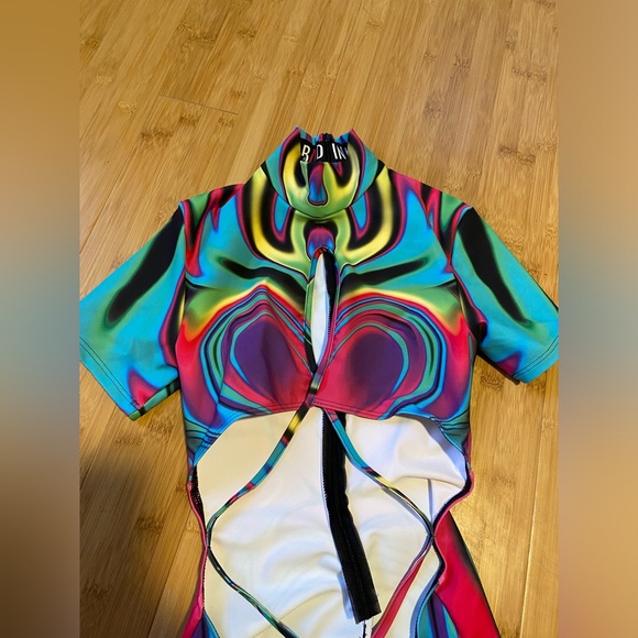 Badinka Fluorescent Marble Bodysuit - Picture 3 of 3